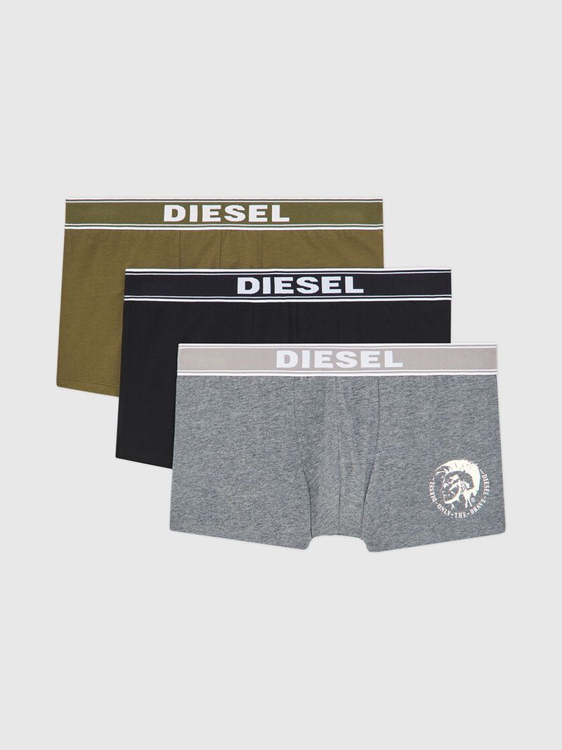 Roupa Interior Diesel Umbx-Shawnthreepack Homem - Pretas/Cinzentas HPQMS-5389